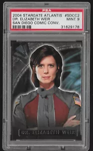 2004 STARGATE ATLANTIS SAN DIEGO COMIC CON #SDCC2 DR. ELIZABETH WEIR PSA MINT 9 - Picture 1 of 2