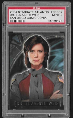 2004 STARGATE ATLANTIS SAN DIEGO COMIC CON #SDCC2 DR. ELIZABETH WEIR PSA MINT 9 - Image 1 of 2