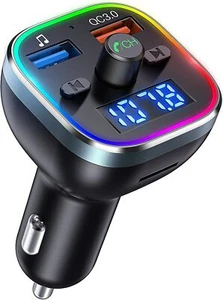 Car Wireless Bluetooth FM Transmitter MP3 Player USB Car Charger Adapter UK - Picture 1 of 8