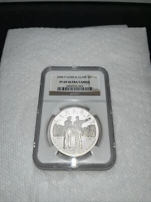 2004 P Lewis & Clark $1 PF69 ULTRA CAMEO NGC Certified - Image 1 of 4
