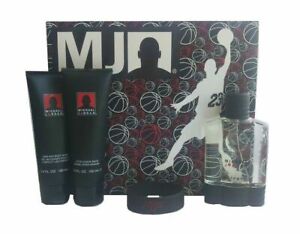 Michael Jordan Cologne for Men by Michael Jordan 3.4 EDC Spray 4 Piece Gift Set 