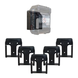 StealthMounts Battery Storage Mounts for Makita 40v XGT Tool Batteries, 5x Black - Picture 1 of 4