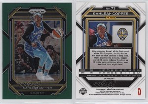 2023 Panini Prizm WNBA Green Prizm Kahleah Copper #73