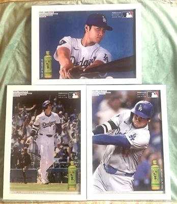 SHOHEI OHTANI Framed Poster Clear file Japan Otani LA Dodgers Ito En Oi Ocha 17 - Image 1 of 4