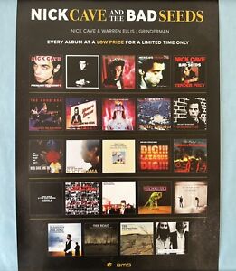 Nick Cave And The Bad Seeds Albums Original Promo Poster 60cm x 42cm Rare