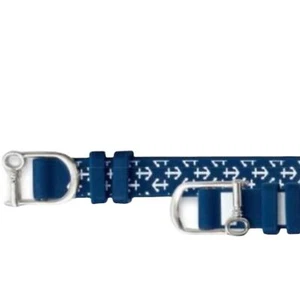 Keep Collective Silicone Band Navy White Stripe Anchor New in Bag (retired) - Picture 1 of 5