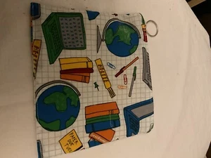 Gift Coin Purse : School 6 X 6 1/2” Zipper Closing - Picture 1 of 3