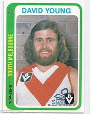 1979 Scanlens (72) David YOUNG South Melbourne ""