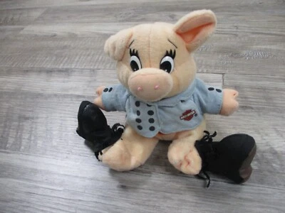 Harley Davidson Bolsa de Frijoles Peluche Grasa Bob Hog Cerdo De Colección Años 90 Motocicleta Motociclista Mascota Foto 1 de 4