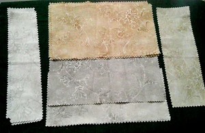 Fabric Benartex 13 Pc Sampler of Ferns & Flowers Gray Fawn Off-White $3.50 - Picture 1 of 4