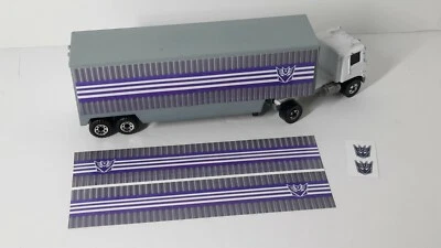 Transformers- Decepticon Motormaster Semi Trailer-4 stickers only-Matchbox Sized - Image 1 of 3