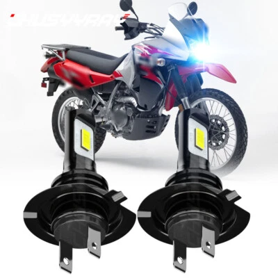 Faro LED azul hielo moto EE. UU. para Kawasaki KLR650 2008-2018 H7 Foto 1 de 4