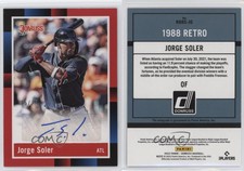 2022 Panini Donruss Retro 1988 Signatures Red /25 Jorge Soler #R88S-JO Auto