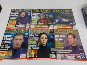 LOT OF 6 Star Trek The Magazine 2002 Officially Authorized by Paramount Pictures - Picture 1 of 3