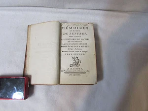 Memoires en Forme de Lettres Pour Servir by D'orleans de la Motte 1785 (A-2) - Bild 1 von 6
