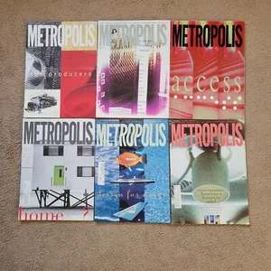 Lot of 6 Metropolis Magazines 1992 Urban Architecture and Design - Picture 1 of 2