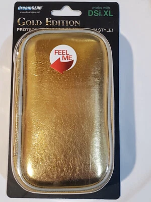 NEW Gold edition dreamGEAR Nintendo DSi XL case - Image 1 of 4