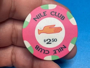 $2.50———-NILE  CLUB ————CASINO CHIP-—EXCELLENT COND—-Z-3606 - Picture 1 of 3