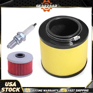 Air Oil Filter Spark Plug Tune Up - Kit For Honda Rancher 350 Foreman 400 450 - Picture 1 of 12