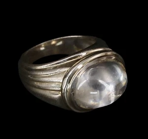 Vintage Sterling Silber 925 & ovaler Cabochon Ring - Bild 1 von 7