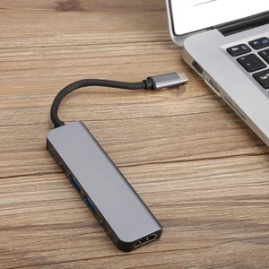 5‑in‑1 Type‑C Hub 4K HD PD High‑Speed Transmission Multi‑Function Conver FY - Zdjęcie 1 z 10