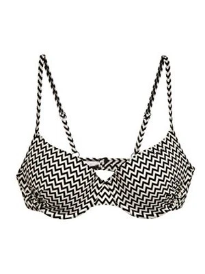 Protest Damen Badetop Schwimmtop Bügel-Bikini Oberteil, Schwarz/Weiß, S/36 - Bild 1 von 3