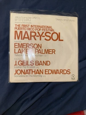 EXCERPTS FROM MAR Y SOL~NM- 1972 PROMO 7-INCH SAMPLER~ELP~J. GEILS BAND~EDWARDS Foto 1 de 2
