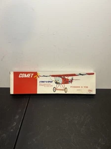 COMET FOKKER D VIII 14" SPANNWEITE #2305 STRUCT-O-SPEED BALSA FLUGZEUG MODELL - Bild 1 von 9