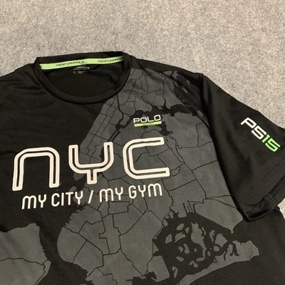 Camiseta Polo Sport NYC My City My Gym Performance Sports Thermo Vent Tamanho XL - Imagem 1 de 4
