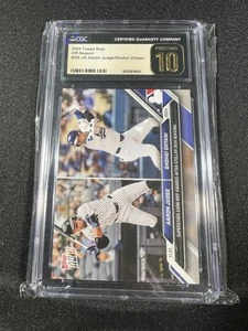 Aaron Judge / Shohei Ohtani 2024 Topps Now-CS-JO/MVP-CGC Pristine 10 Black Label - Picture 1 of 1
