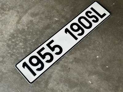 Placa de tocador euro Mercedes Benz 1955 190SL, ligeramente usada. Foto 1 de 2