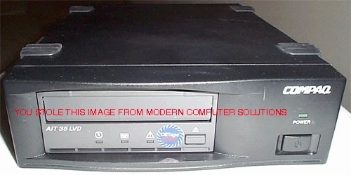 Compaq 218576-001  35/70GB AIT1 External LVD Tape Drive Carbon color, NICE! - Image 1 of 1