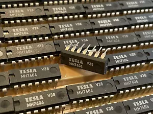 10 unidades Inversores hexagonales MH7404 Tesla SN7404 TI TTL 7404 PC DM7404N HD7404P IC - Imagen 1 de 3