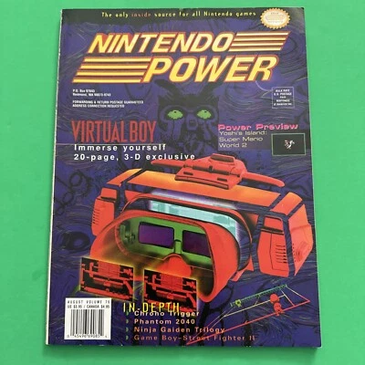 Nintendo Power Magazine Volume 75 Virtual Boy with Poster, Cards Foto 1 de 4