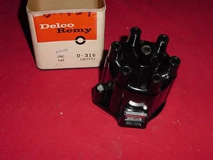 NOS 1962 63 64 65 Oldsmobile Buick Jeep Delco Remy 6 Cyl Distributor Cap D-318 - Picture 1 of 7