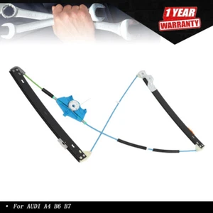 Regulador de ventana delantero izquierdo lado pasajero eléctrico para A4 B6 B7 2001>2008 - Imagen 1 de 11