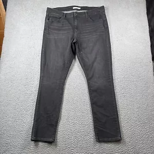 Jeans Levis donna 18 classico vita media skinny nero sbiadito rosso linguetta denim elasticizzato - Foto 1 di 18