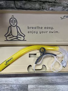 FINIS Original Center Mount Schwimmer Schnorchel gelb neu geöffneter Karton - Bild 1 von 1
