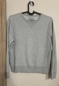 J. Crew Vintage Fleece Herren Größe Small Sweatshirt mit Rundhalsausschnitt hellgrau - Bild 1 von 6