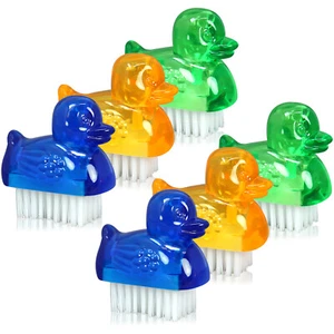 6x Mini Handwaschbürsten im Enten-Design - Nagelbürste [Auswahl variiert] - Bild 1 von 8