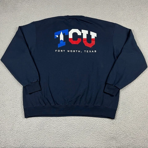 Champion TCU Sweatshirt Mens XL Texas Christian University Logo Horned Frogs Cover