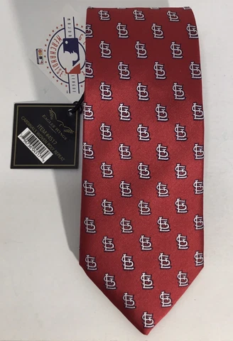 St. Louis Cardinals MLB Baseball Eagles Wings Necktie Mens 4517 Woven Poly Rpt Cover