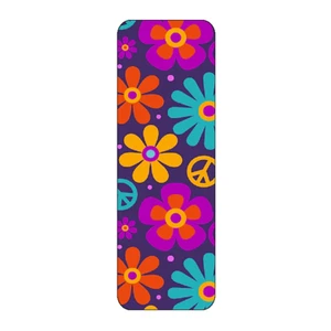 HIPPY FLOWER PATTERN NOVELTY BOOKMARK SAME IMAGE BOTH SIDES GREAT GIFT - Picture 1 of 1