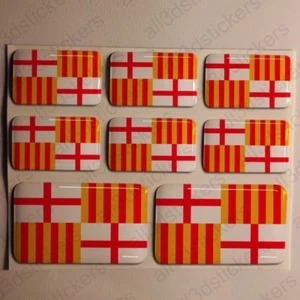 Adesivo Barcellona Resina Cupola Adesivi Spagna Bandiera Città Adesivo 3D  - Foto 1 di 1