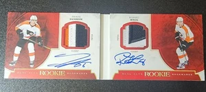 Travis Sanheim Robert Hagg 2017-18 The Cup Dual Rookie Auto Bookmarks SP - Picture 1 of 6