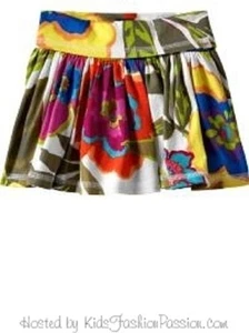 EUC girls 2 BABY GAP "senegal" cotton knit skirt built in shorts floral SHORTS - Picture 1 of 2