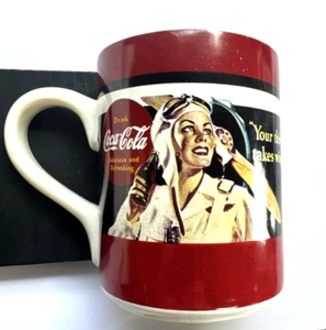 Coca Cola Vintage Kaffeebecher "Dein Durst hat Flügel" - Bild 1 von 9