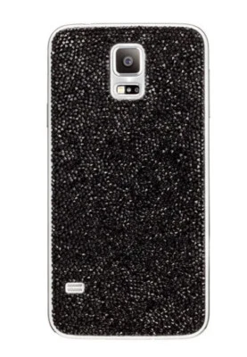 NUEVO Auténtico SWAROVSKI para Samsung Galaxy S5 Cristal Cubierta de Batería, Negro Foto 1 de 4