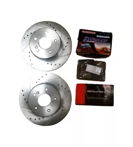 Power Stop EBR491XL EBR491XR Brake Rotor LH & RH W/ Pads 1994-2003 Mercedes-Benz - Picture 1 of 3