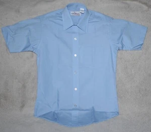 TOM SAWYER Short Sleeve Boy's Uniform Shirt SZ 12 Blue New - Picture 1 of 5